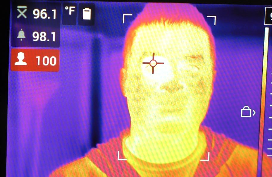 Thermal Imaging Used To Detect Elevated Body Temperature